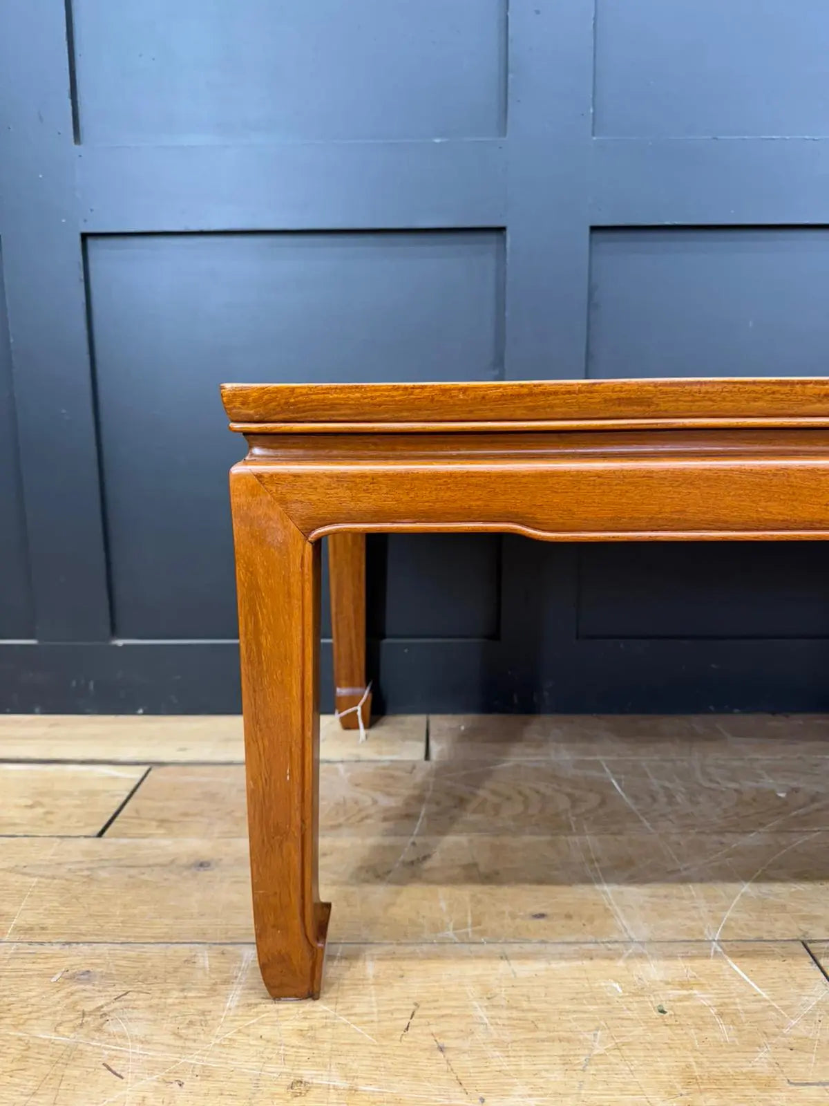 Vintage Mahogany Coffee Table / Oriental Style / Mid Century Modern Low Table B