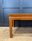 Vintage Mahogany Coffee Table / Oriental Style / Mid Century Modern Low Table B