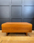 Mid Century Teak Coffee Table / Extending Drop Leaf Coffee Table / D-Scan
