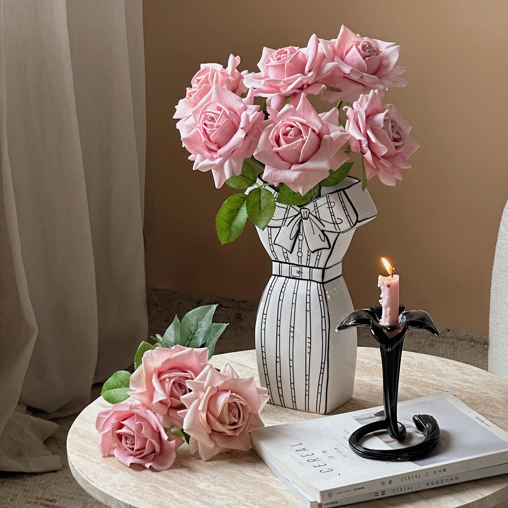 Dress-Inspired Ceramic Vase-2