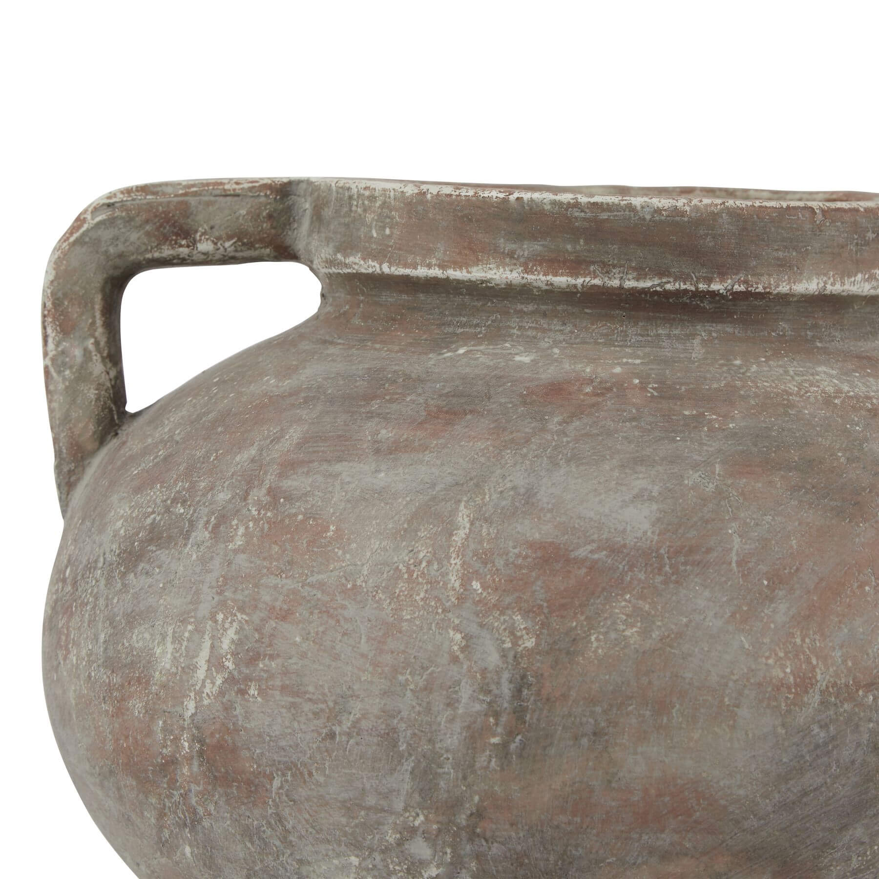 Rustic Ceramic Pot in Warm Terracotta Brown