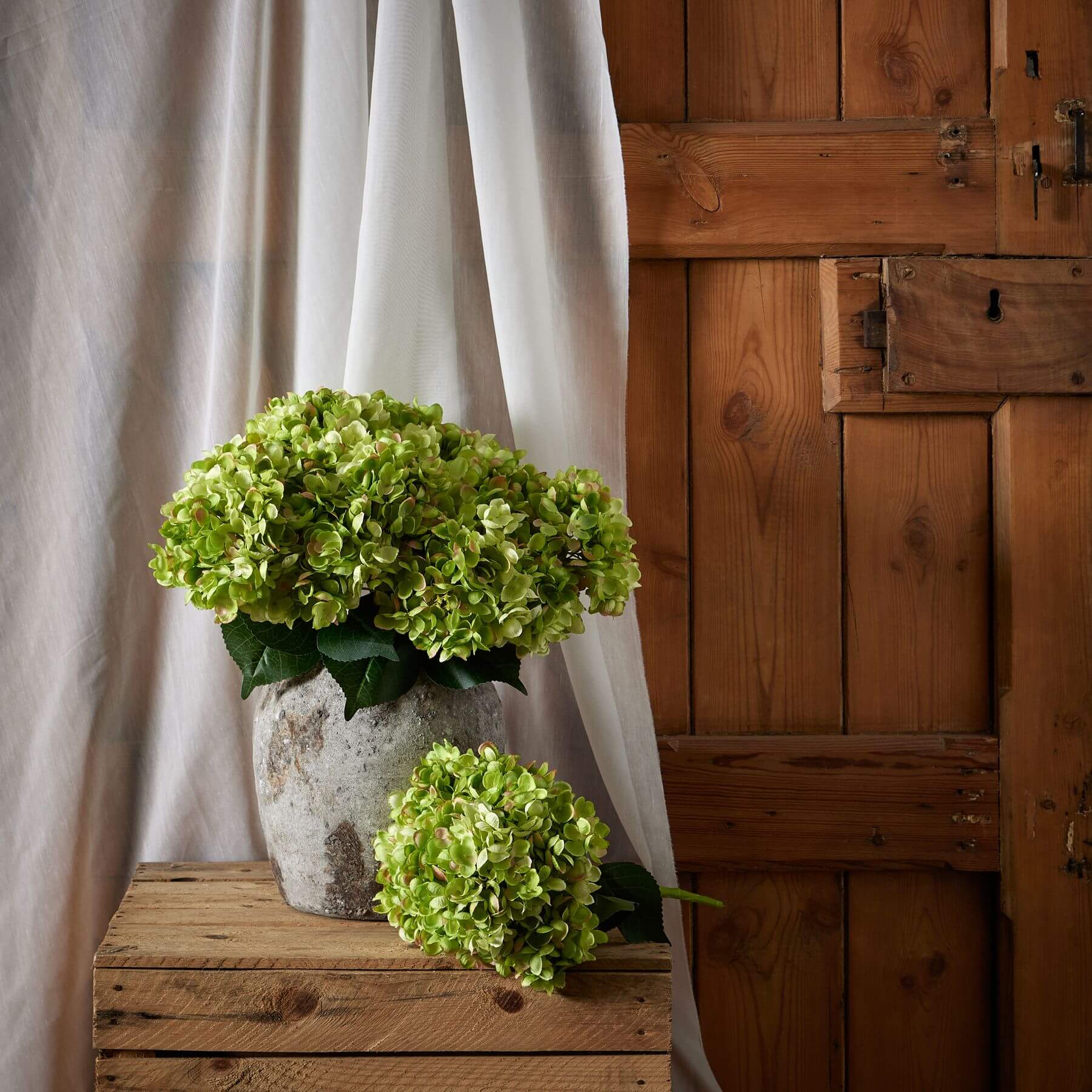 Lush Green Hydrangea Bouquet | Fresh Floral Decor