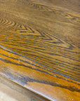 Vintage Old Charm Oak Kitchen Dining Table Extending Draw Leaf Refectory Style