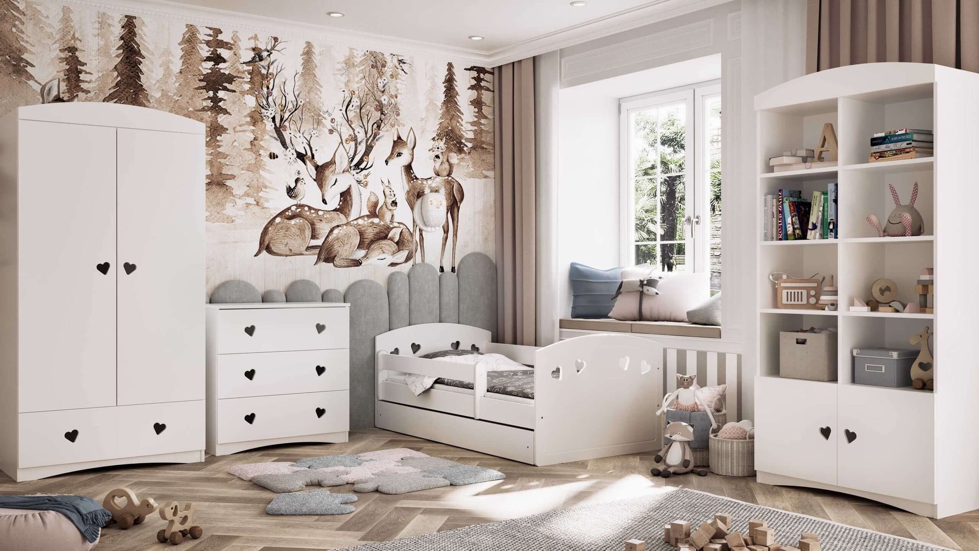 Julia White Chest of Drawers for Children