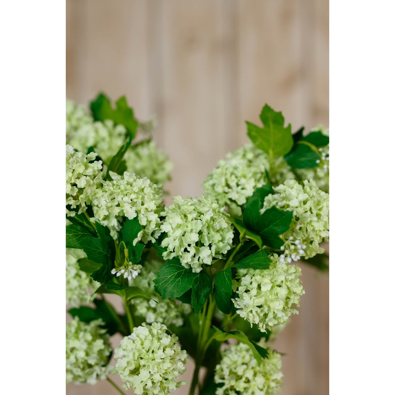 Green Snowball Faux Flower Stem