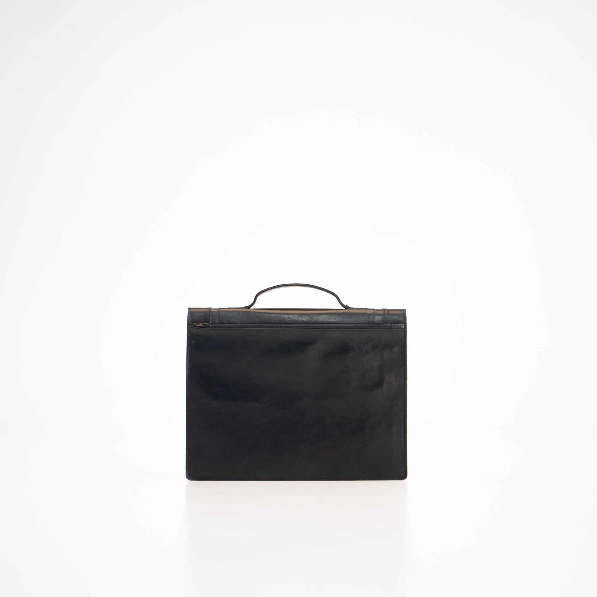 Beautifully Crafted Black Leather Briefcase