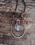 Quartz Pendant – Copper Boho Necklace | Handmade by Blackbird & Sage