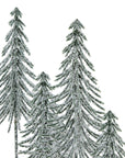 Mini Snowy Tree Set with Wooden Base