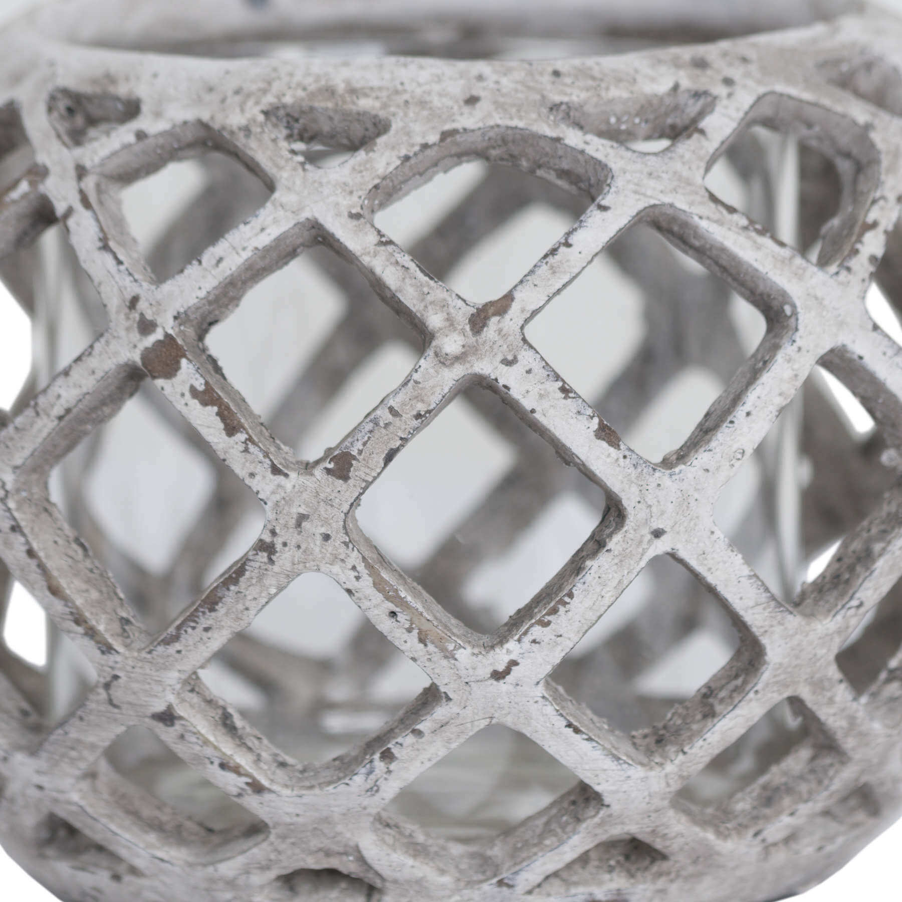 Elegant Round Ceramic Hurricane Lantern | Decorative &amp; Durable