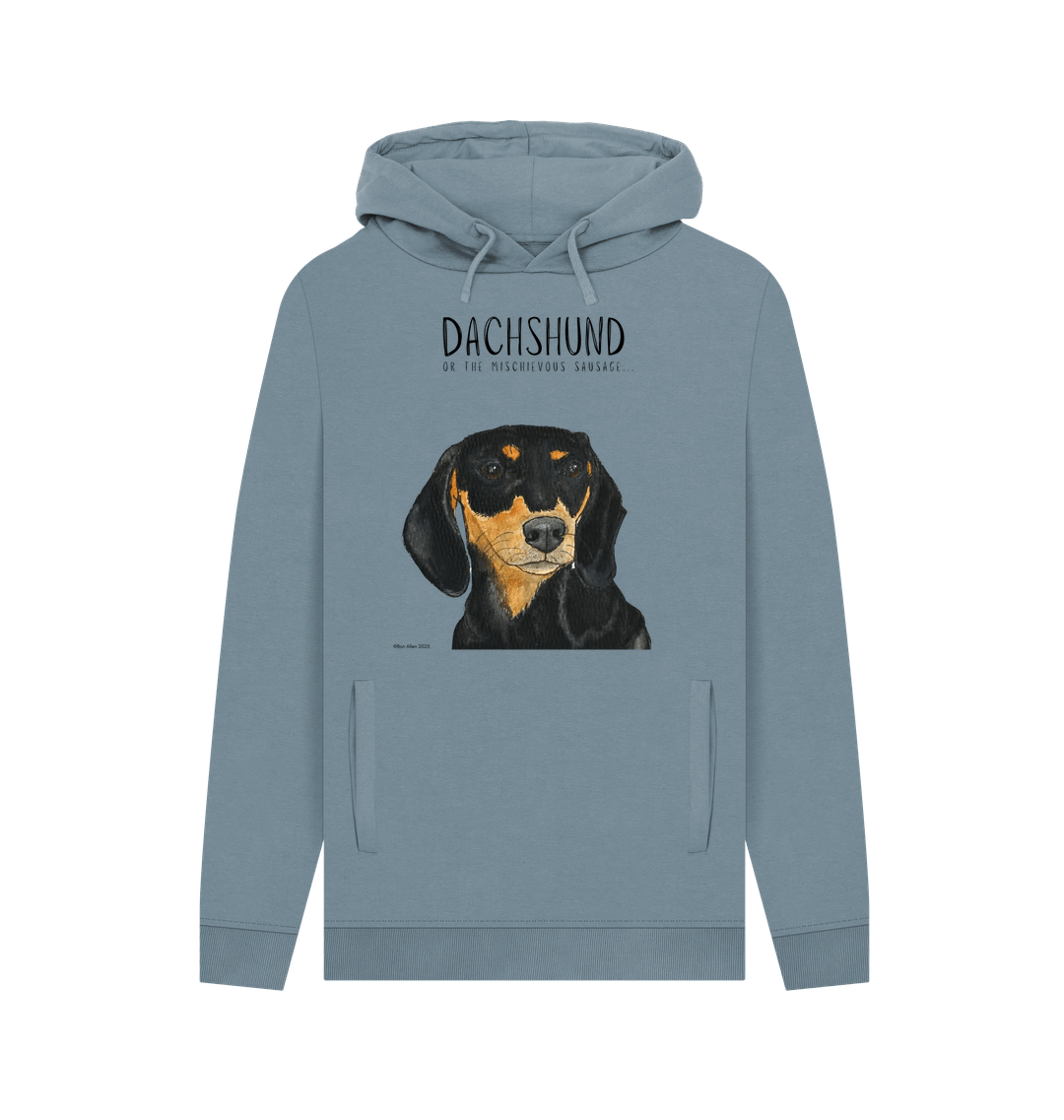 Black &amp; Tan Dachshund Hoodie – Small Legs, Big Attitude!