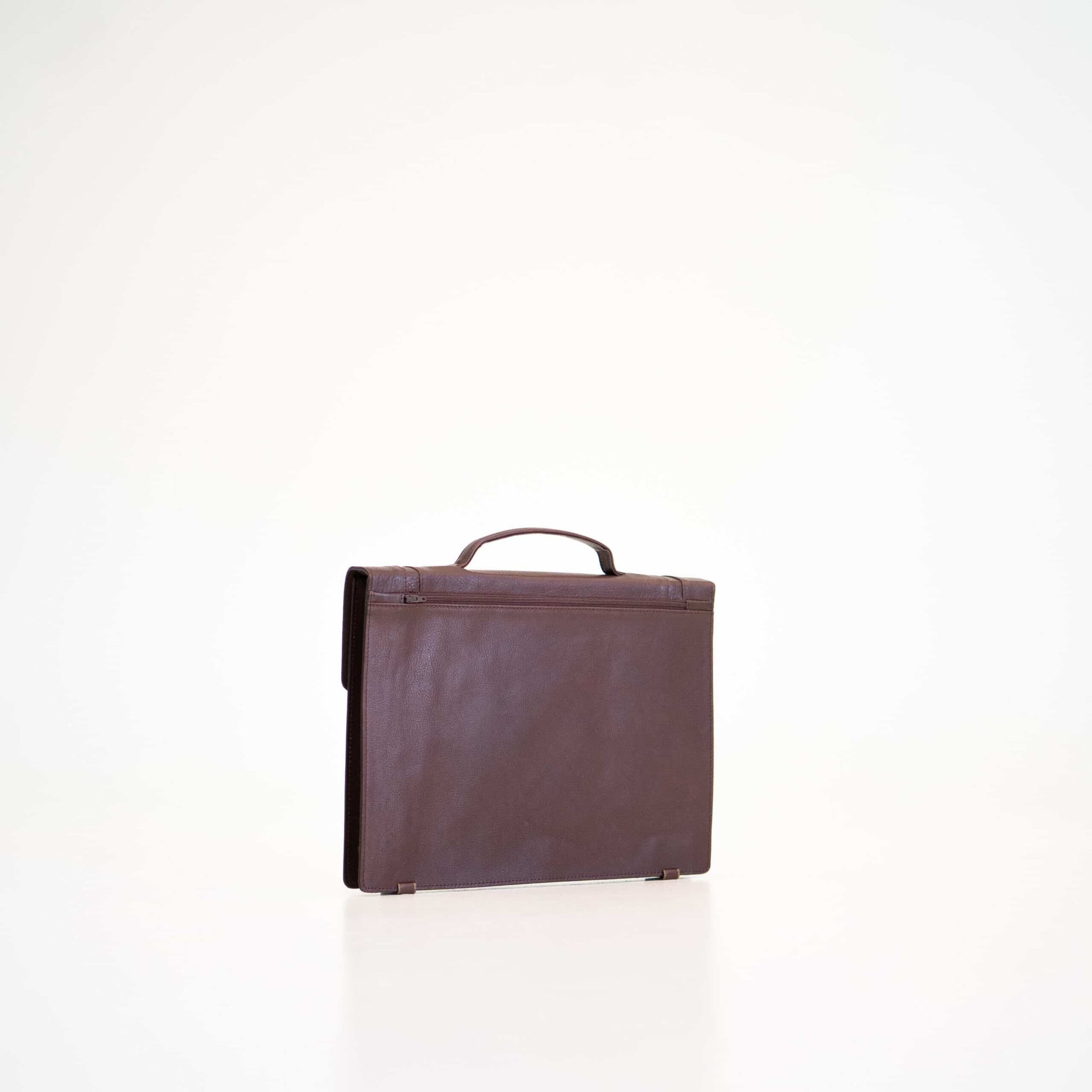 Dark Brown Leather Briefcase 21