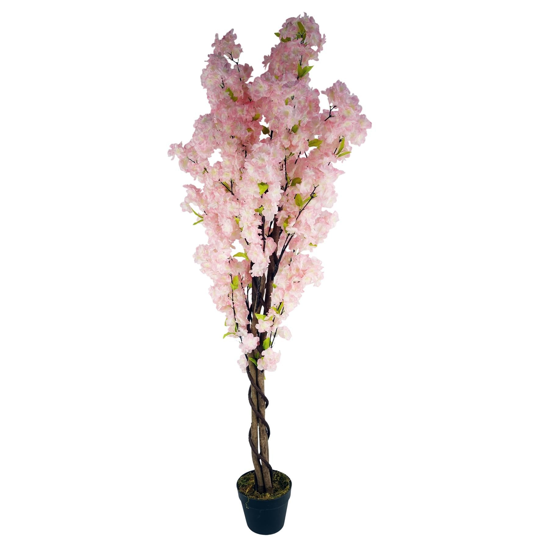 Artificial Blossom Tree Pink 150cm Fully-0
