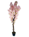 Artificial Blossom Tree Pink 150cm Fully-0
