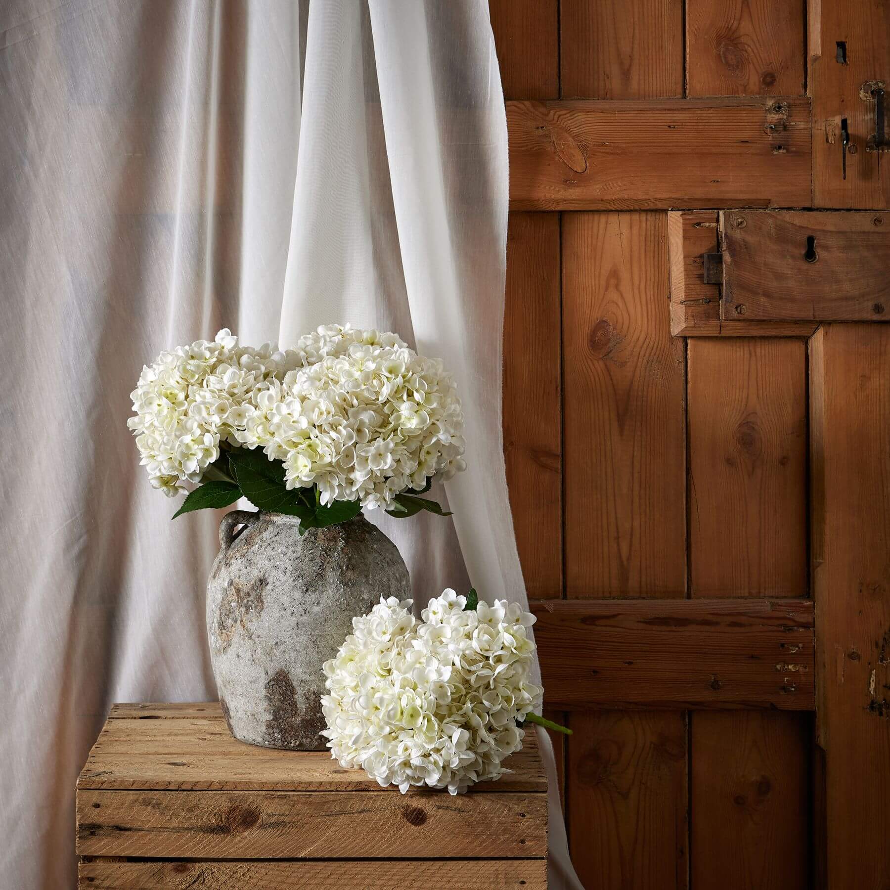 Luxurious White Hydrangea Bouquet | Fresh Floral Elegance