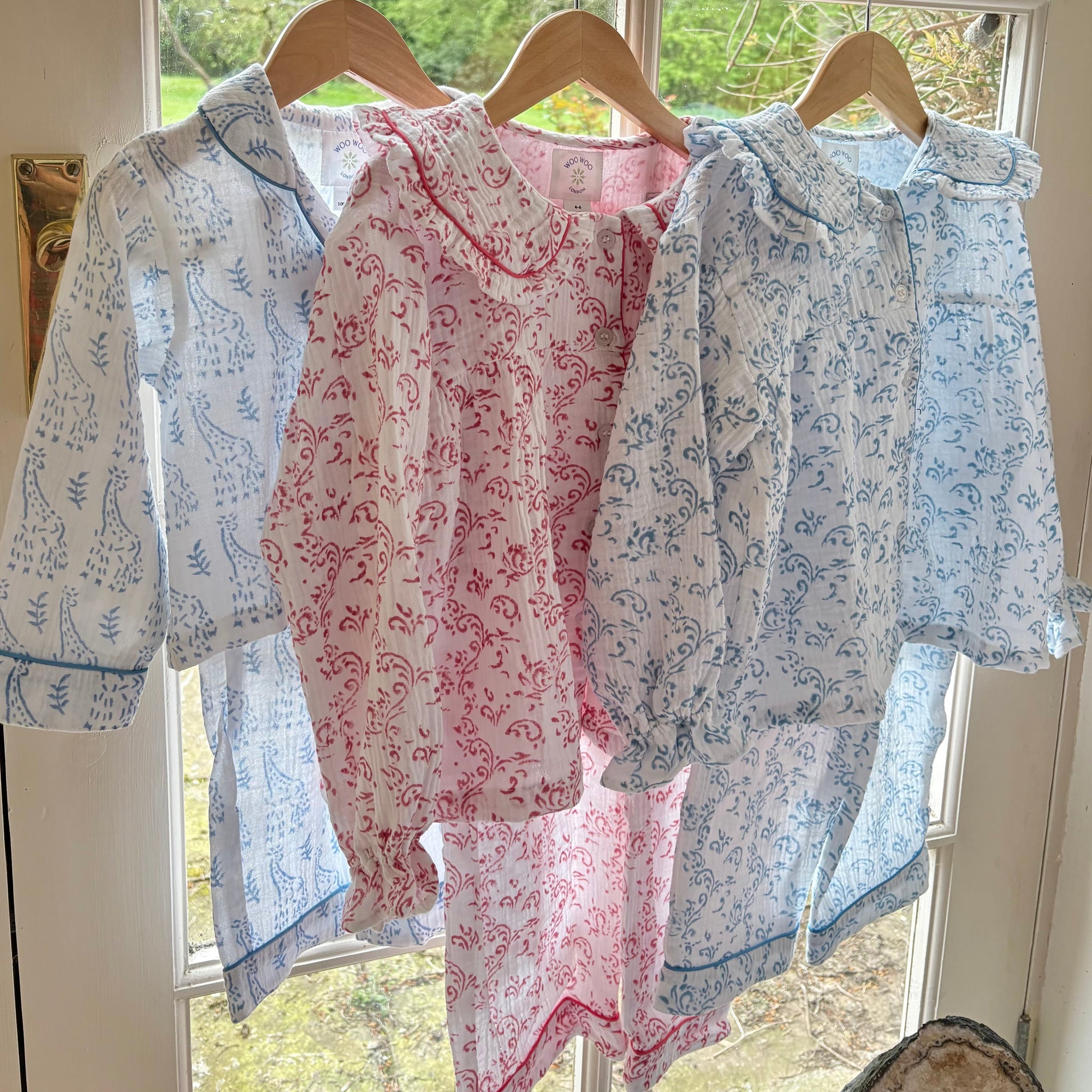 Pink Paisley Organic Muslin Pyjamas
