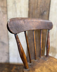 Antique Child’s Chair with Oak Seat – Nursery Book Display Plant Stand Chair A