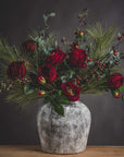 Aged Stone Effect Ceramic Vase for Stylish Interiors