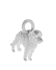Labradoodle Silver Dog Charm