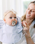 Sky Ruffle Angel Bib