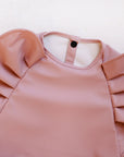 Peony Long Sleeve Ruffle Angel Bib