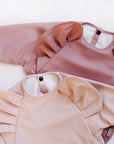 Peony Long Sleeve Ruffle Angel Bib