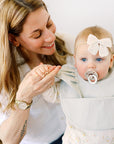 Sage Ruffle Angel Bib