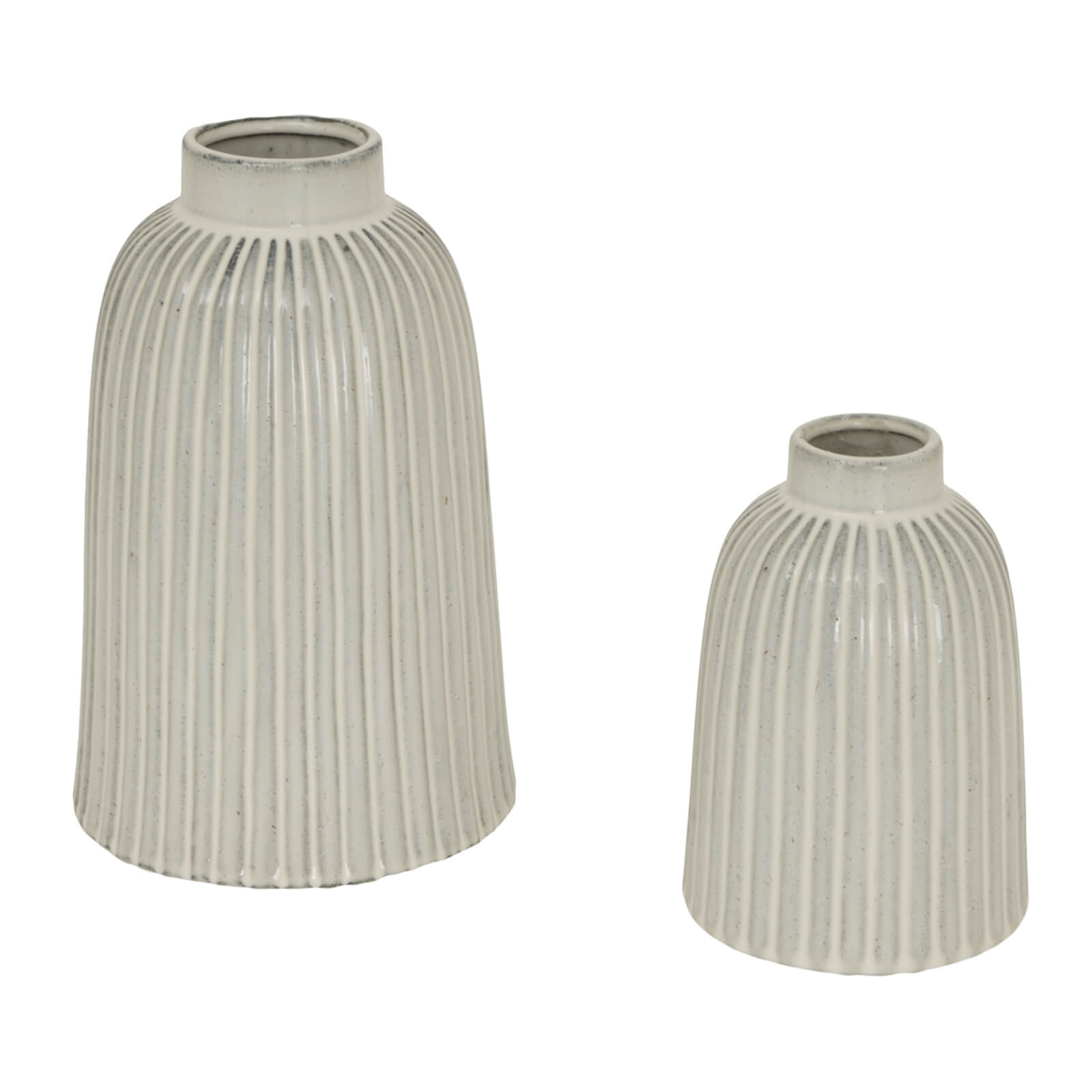 White Ceramic Medium Bell Vase