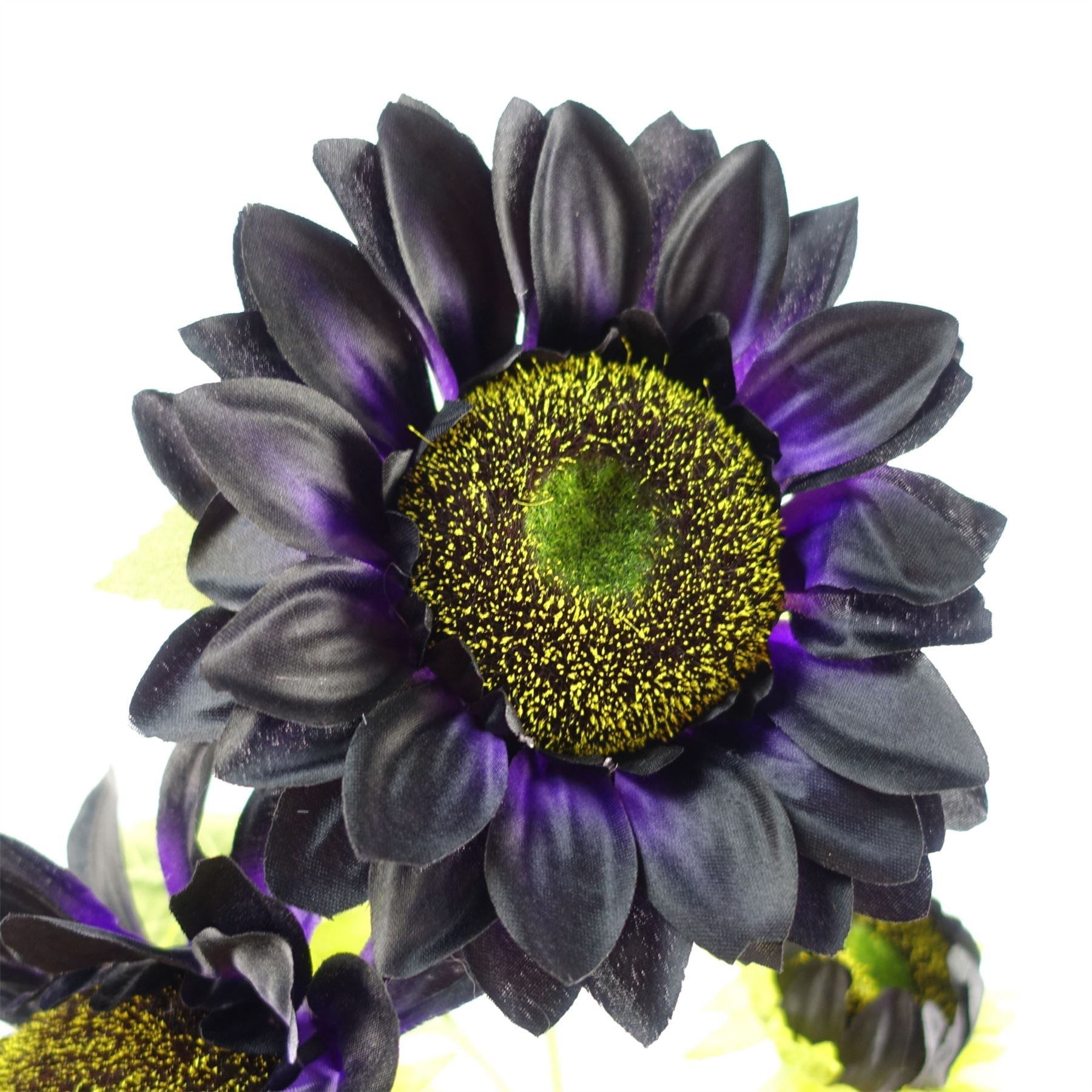 Pack of 6 x Artificial Flowers Purple Sunflower - 3 heads 88cm-1
