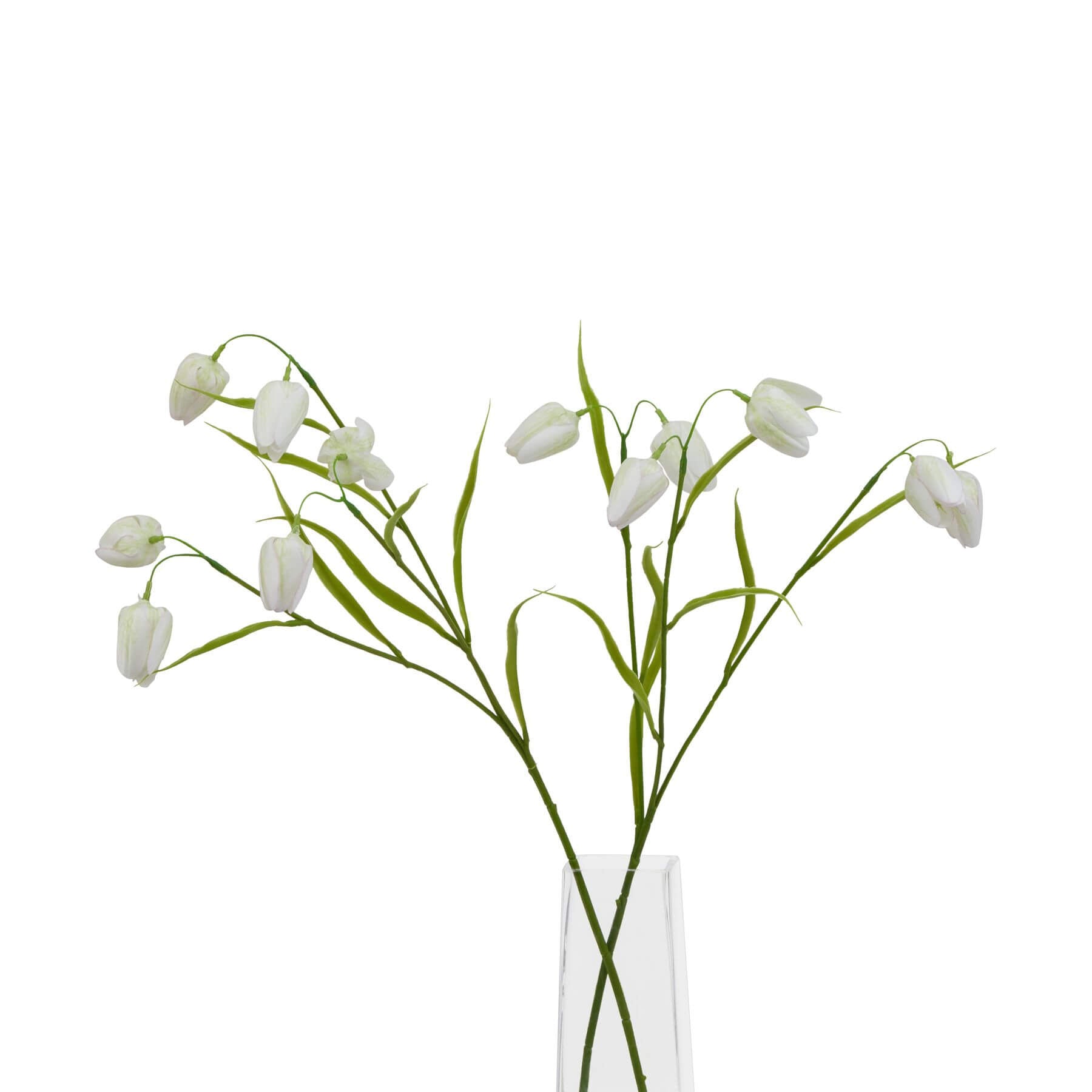 Faux White Fritillaria Stem