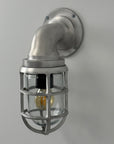 Beachamwell Raw Cast Swan Neck Wall Light - IP65