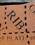 Butchers Cuts Cow Wall Signs