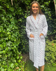 Tallis Blue Muslin Dressing Gown
