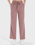 Drawstring Pocketed Active Pants-5
