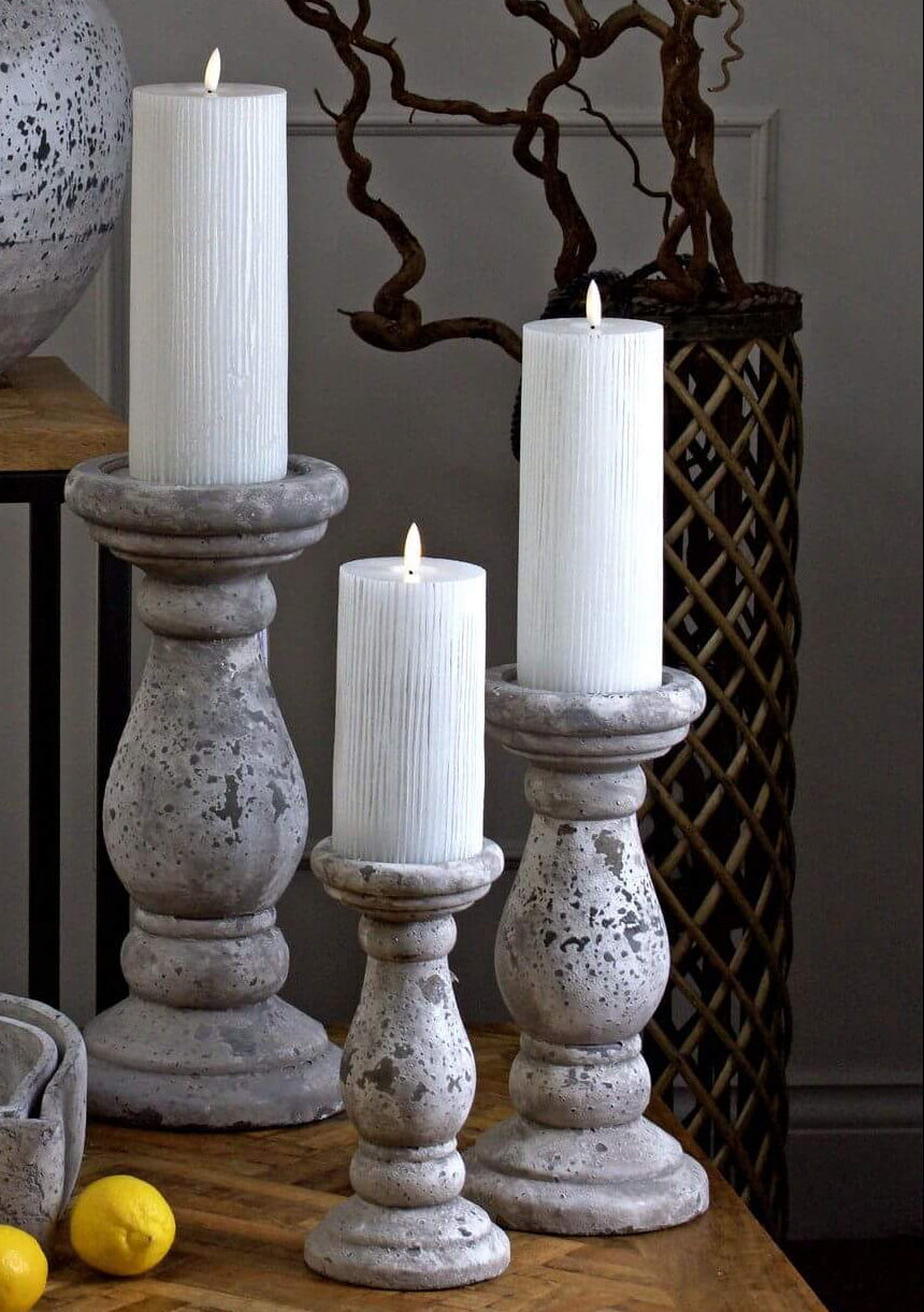 Stone Ceramic Candle Holder for Modern Interiors