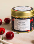 Black Forest Gateau Candle in a Matt Gold Tin
