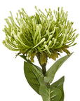 Lush Green Faux Protea Stem