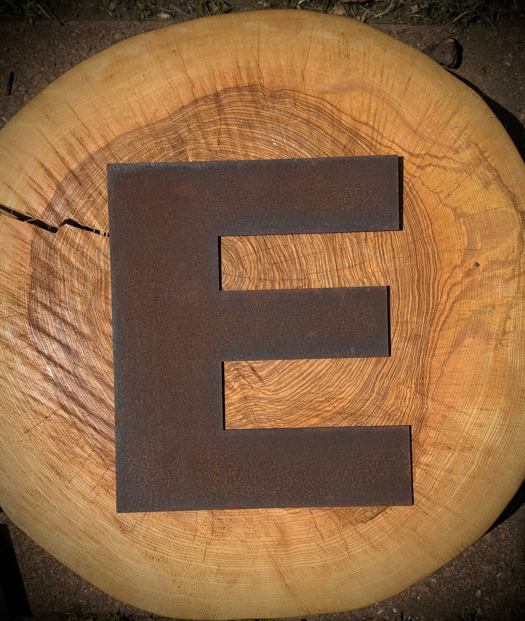 12″ Rusty Fat Font Metal Letters For The Home And Garden A–Z &amp; 0–9