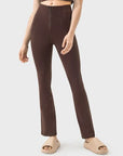 Zipper Detail High Waist Active Pants-5
