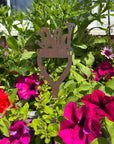 Rusty Metal Dad On A Spade Garden Decoration , Dad Remembrance Gift