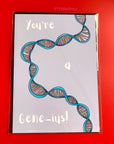 You're a gene-ius DNA gene anatomical biology science graduation congratulations card