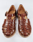 Handmade Leather Fisherman Sandals Brown