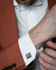 Handcrafted Trout Leather Cufflinks – Unique & Sustainable by Eherüs at www.brixbailey.com
