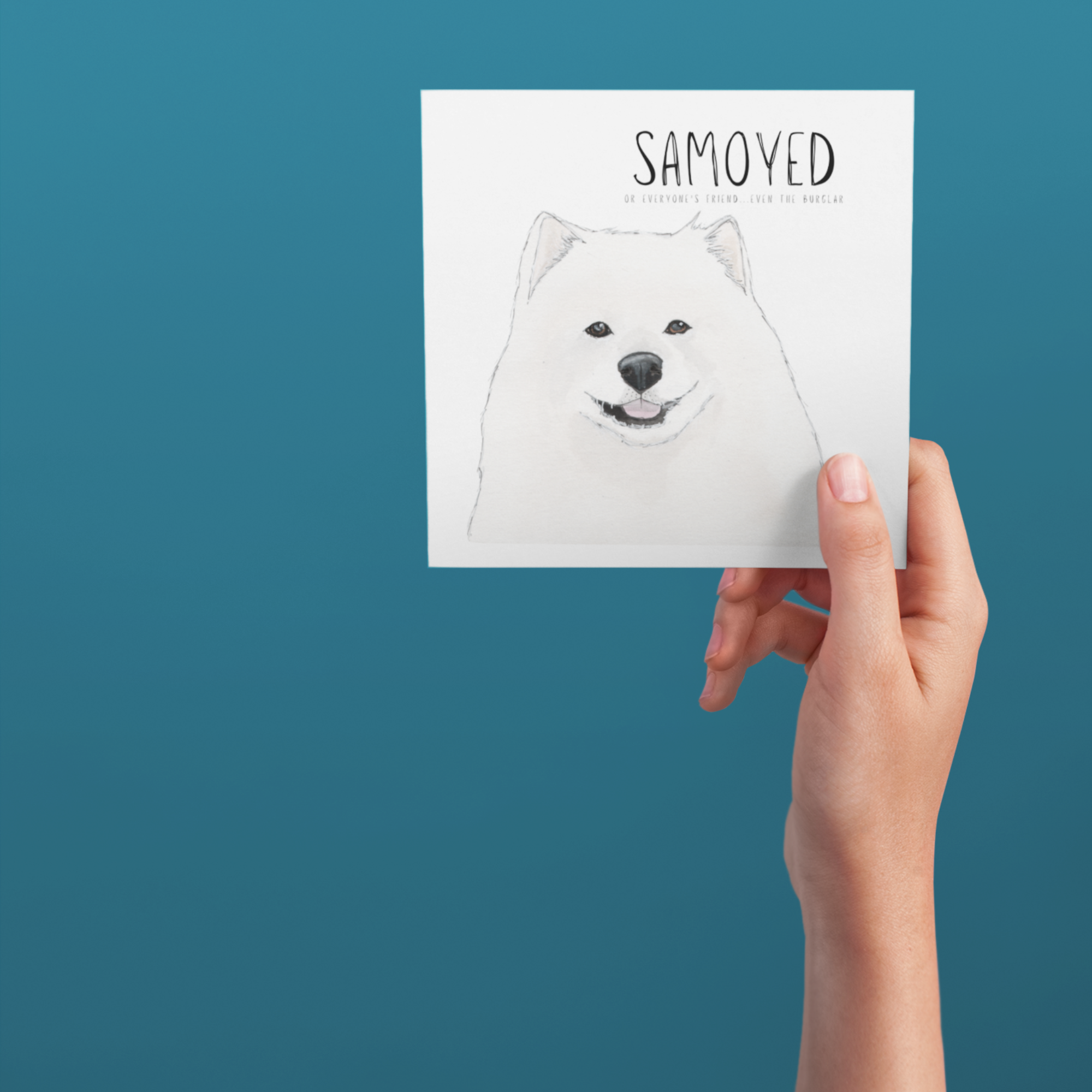 Fluff, Love &amp; Alibis – A Samoyed Card for All Occasions