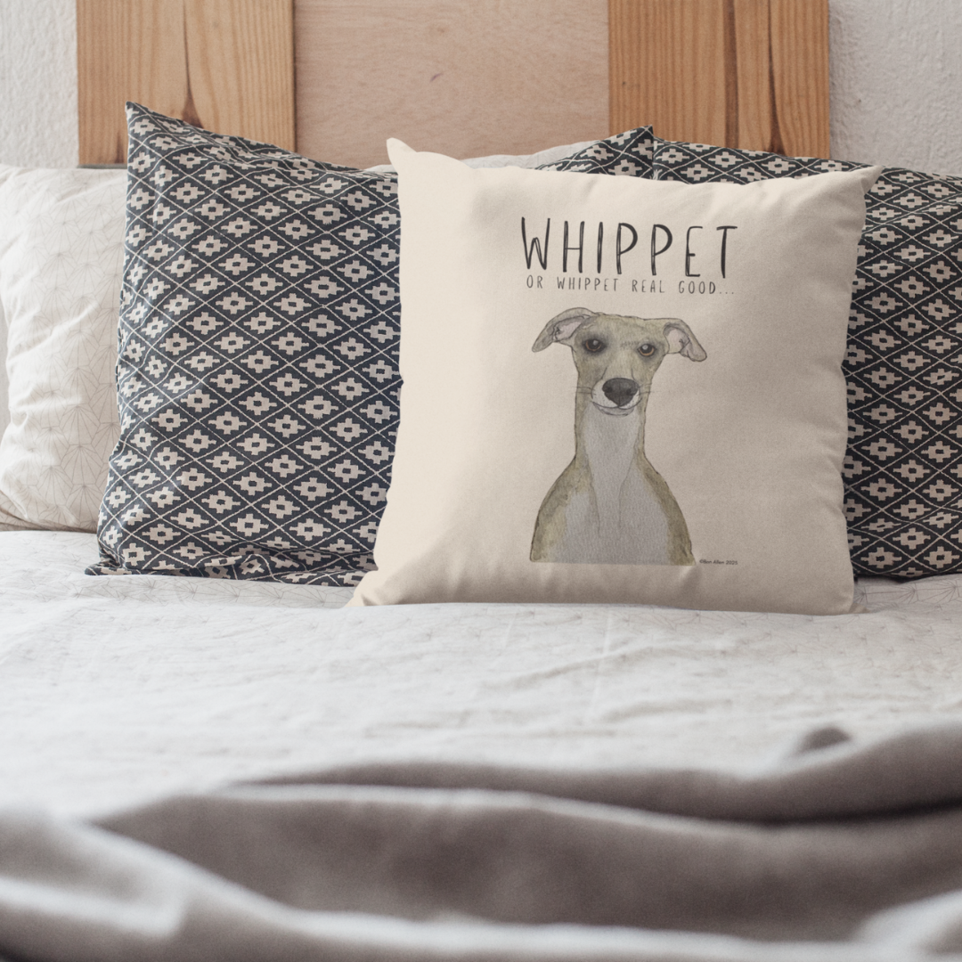 Whippet Real Good Cushion – Zoomies &amp; Comfort Combined!