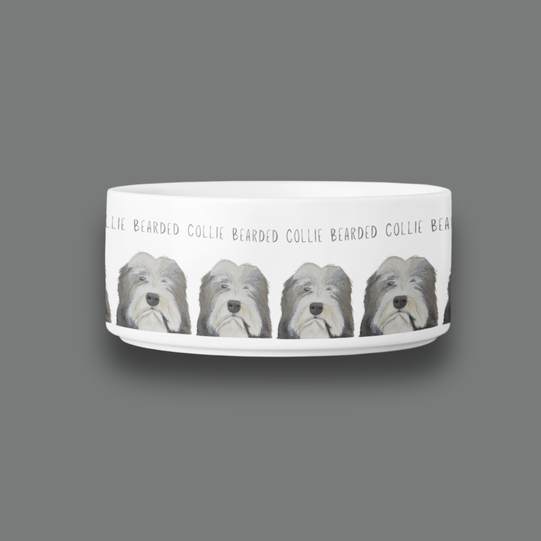 Bearded Collie Bowl – For the Hairicane Who Dines Like Royalty