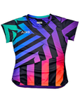 Aixo Rainbow Chaos Womens T-Shirt - Black