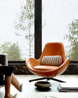 Snail Brown Chair, Leather