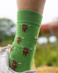Highland Cow Bamboo Socks