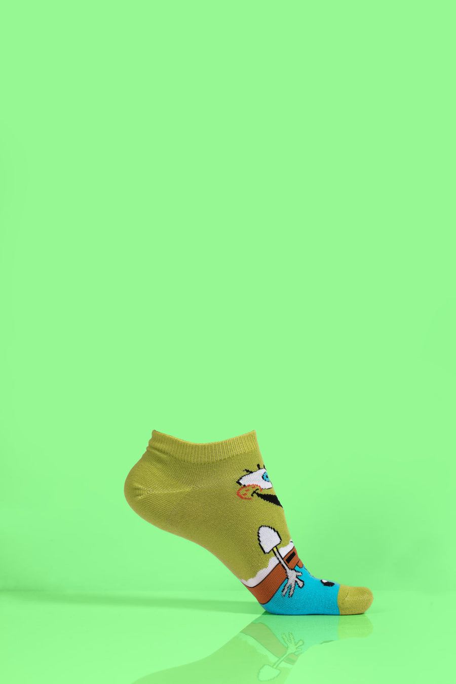 Cartoon socks for men, 4 pairs premium colorful fun designs, cotton blend stylish trendy luxury socks by Body and I at brixbailey.com