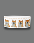 Shiba Inu Ceramic Dog Bowl